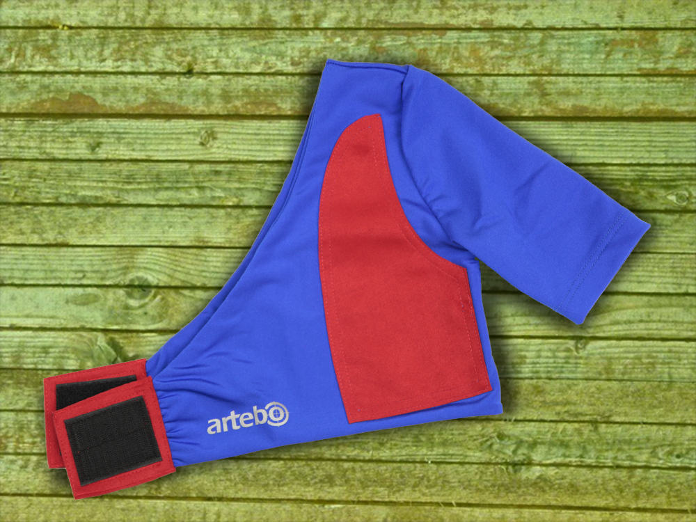 Kinder-Streifschutz Gr. Kid, royalblau/rot, LH Kinder-Streifschutz Gr. Kid, royalblau/rot, LH