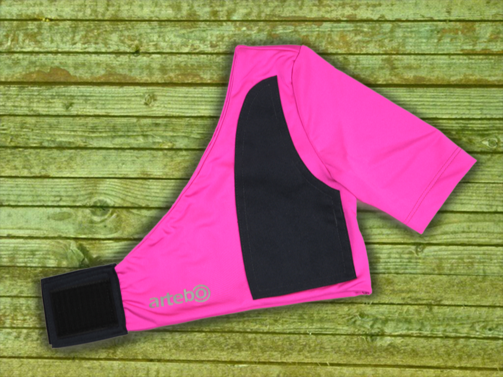 Kinder-Streifschutz Gr. Kid mini, pink/dunkelgrau, LH  Kinder-Streifschutz Gr. Kid mini, pink/dunkelgrau, LH